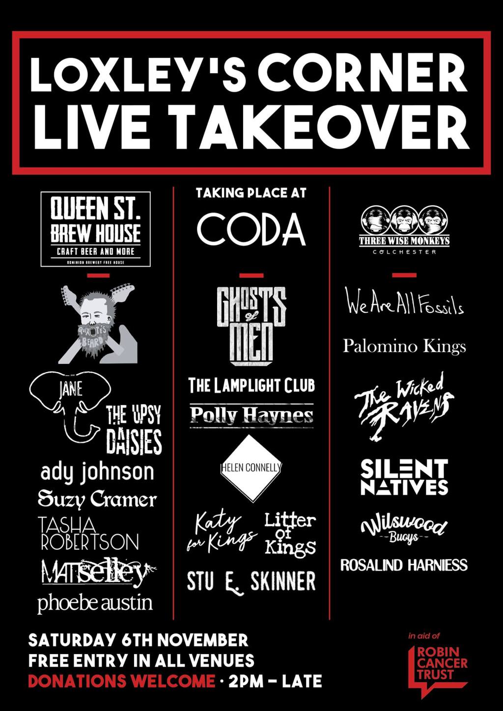 Preview: Loxley’s Corner Live Takeover – Multiple Venues,&nbsp;6/11/2021