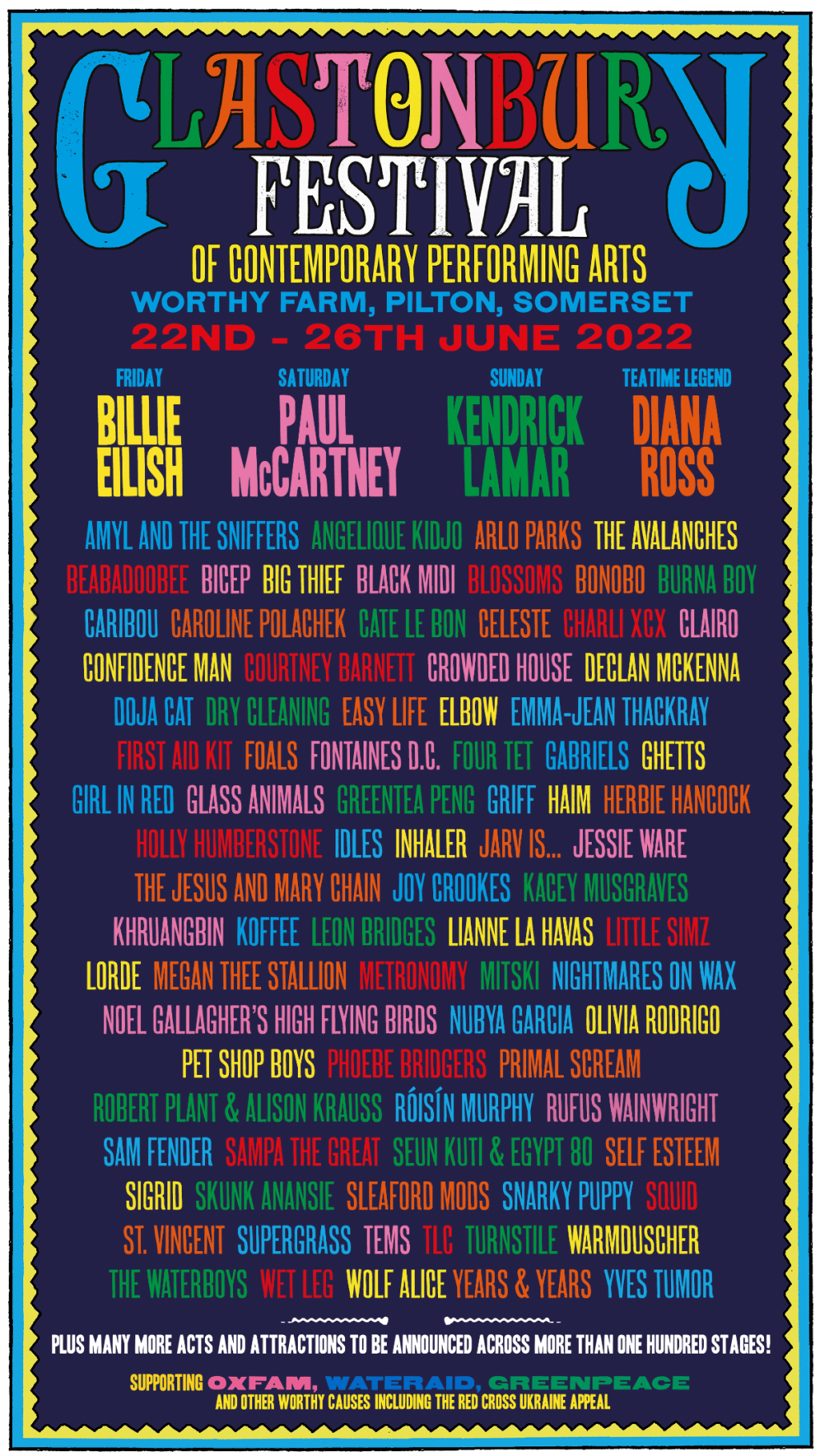 Glastonbury announce first 2022&nbsp;lineup
